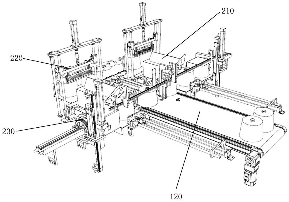 Cone yarn packaging device