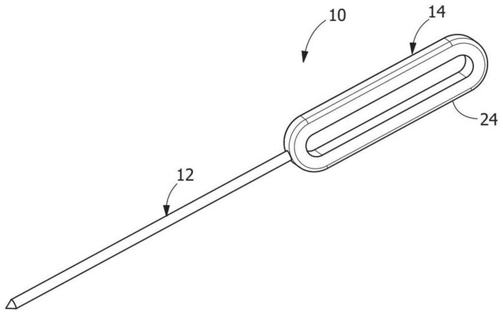 Wireless energy-harvesting sensor probe