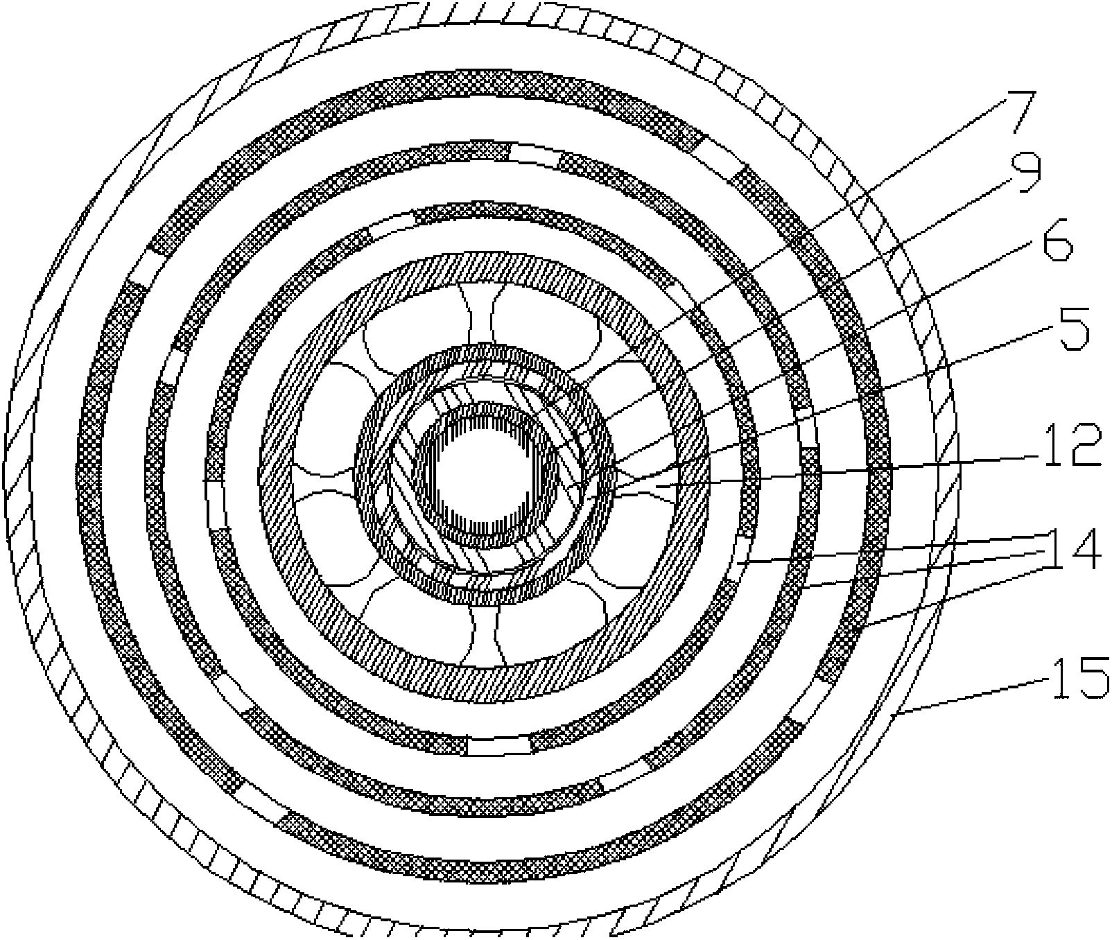 High-capacity and high-efficiency magnetic suspension flywheel energy storage device