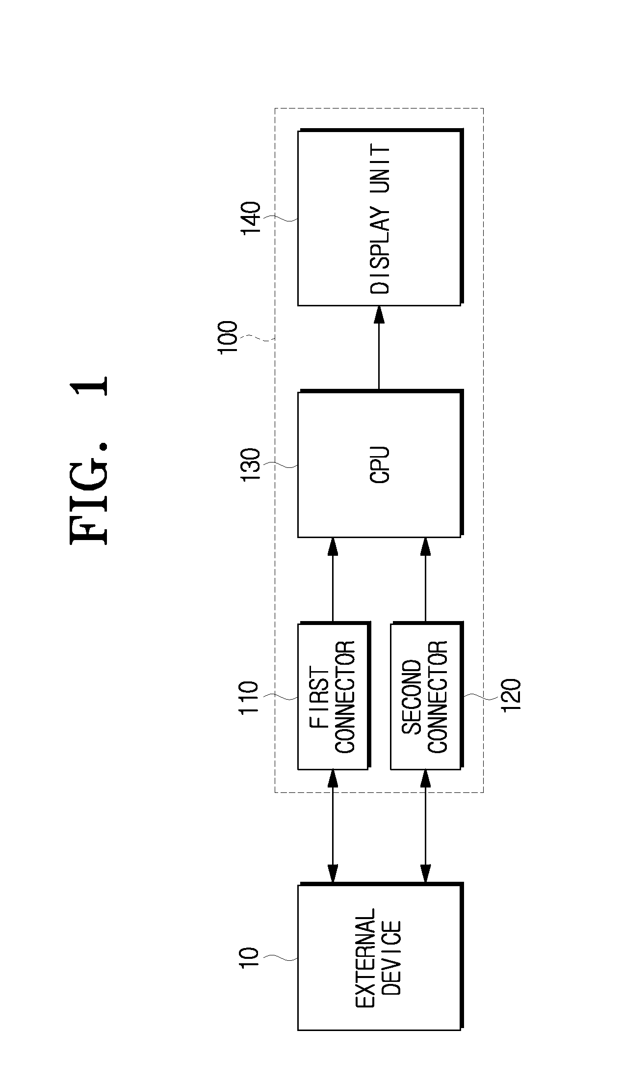 Image display apparatus for controlling an external data transmitting device using a USB connector and a method thereof