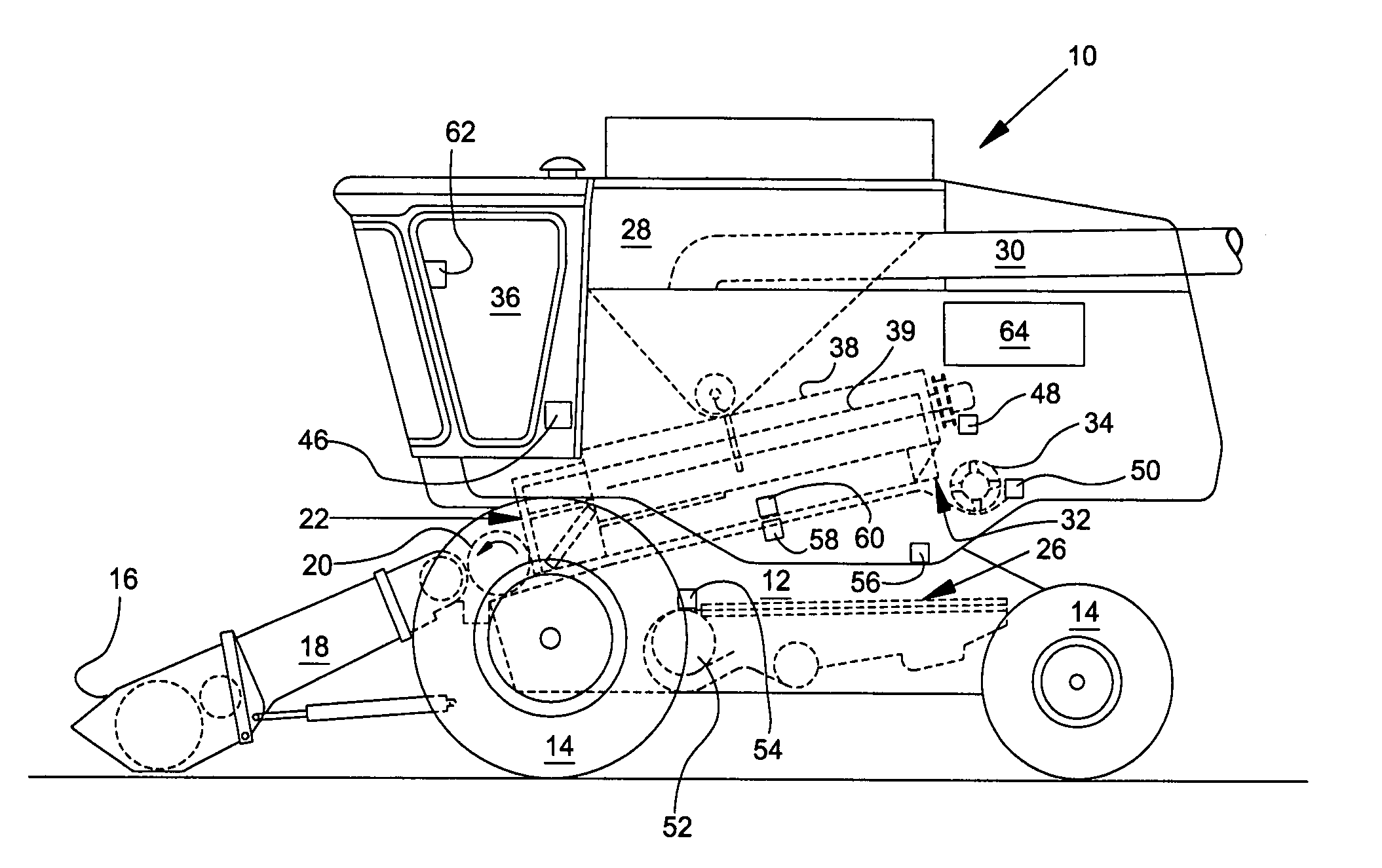 Vibration control with operating state measurement