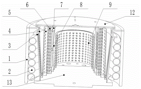 Labyrinth type hypergravity liquid-liquid extraction separator