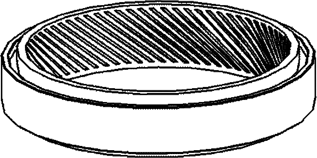 Wedge groove curvature sealing structure for dynamic and static gaps for nuclear main pump