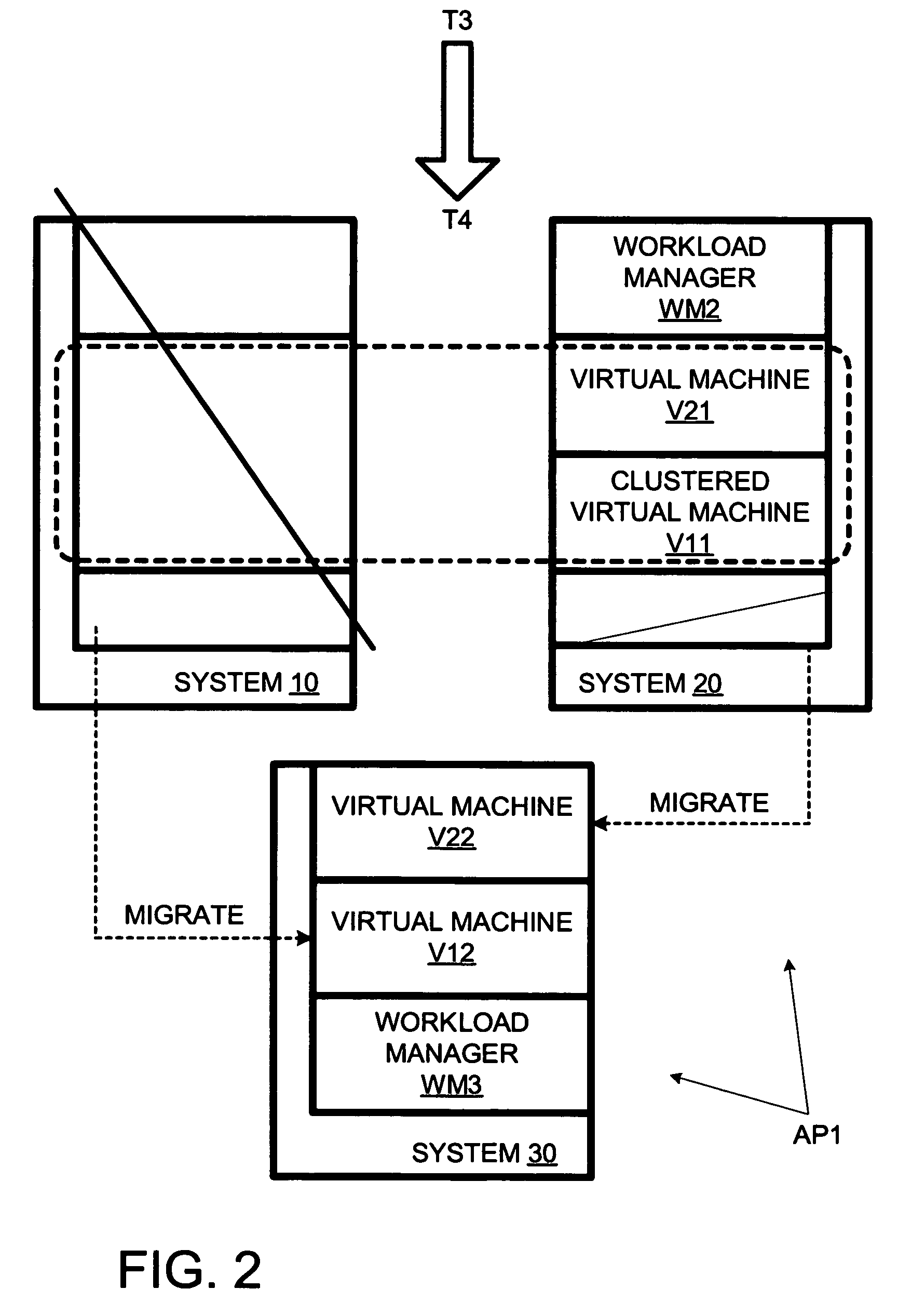 Terminating a non-clustered workload in response to a failure of a system with a clustered workload