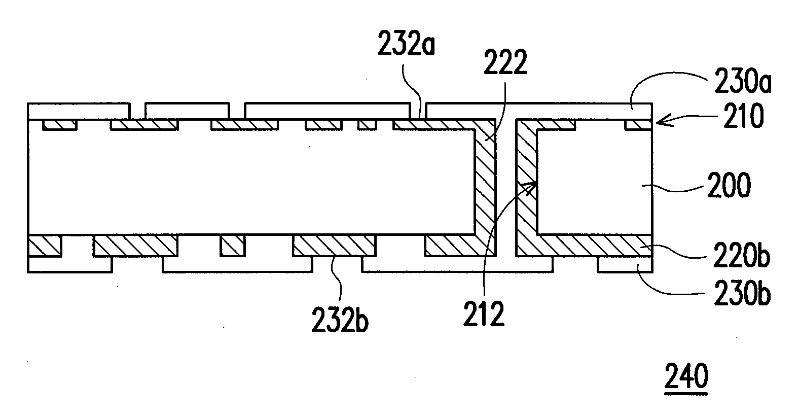 Structure and manufacturing process for circuit board