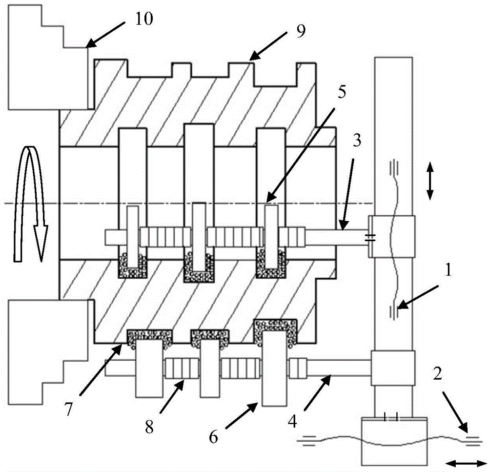 Method and device for magnetic grinding of inner annular groove and outer annular groove of sealing sleeve part