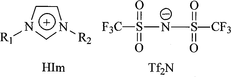 Electrochemical reduction method and apparatus for carbonic anhydride in ionic liquid