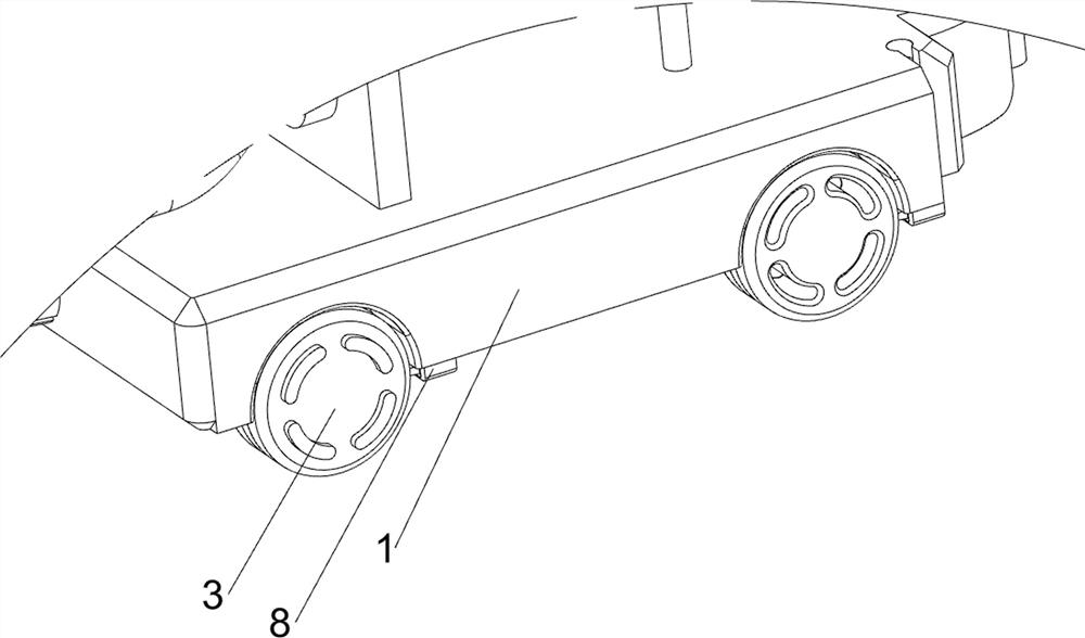 Wet-type spraying dust falling device for tunnel blasting