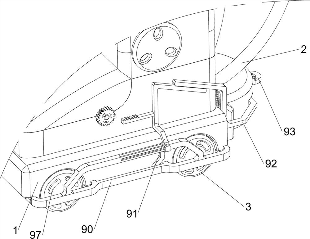 Wet-type spraying dust falling device for tunnel blasting