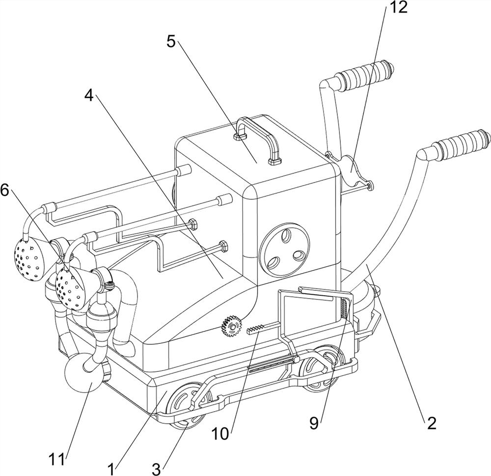 Wet-type spraying dust falling device for tunnel blasting