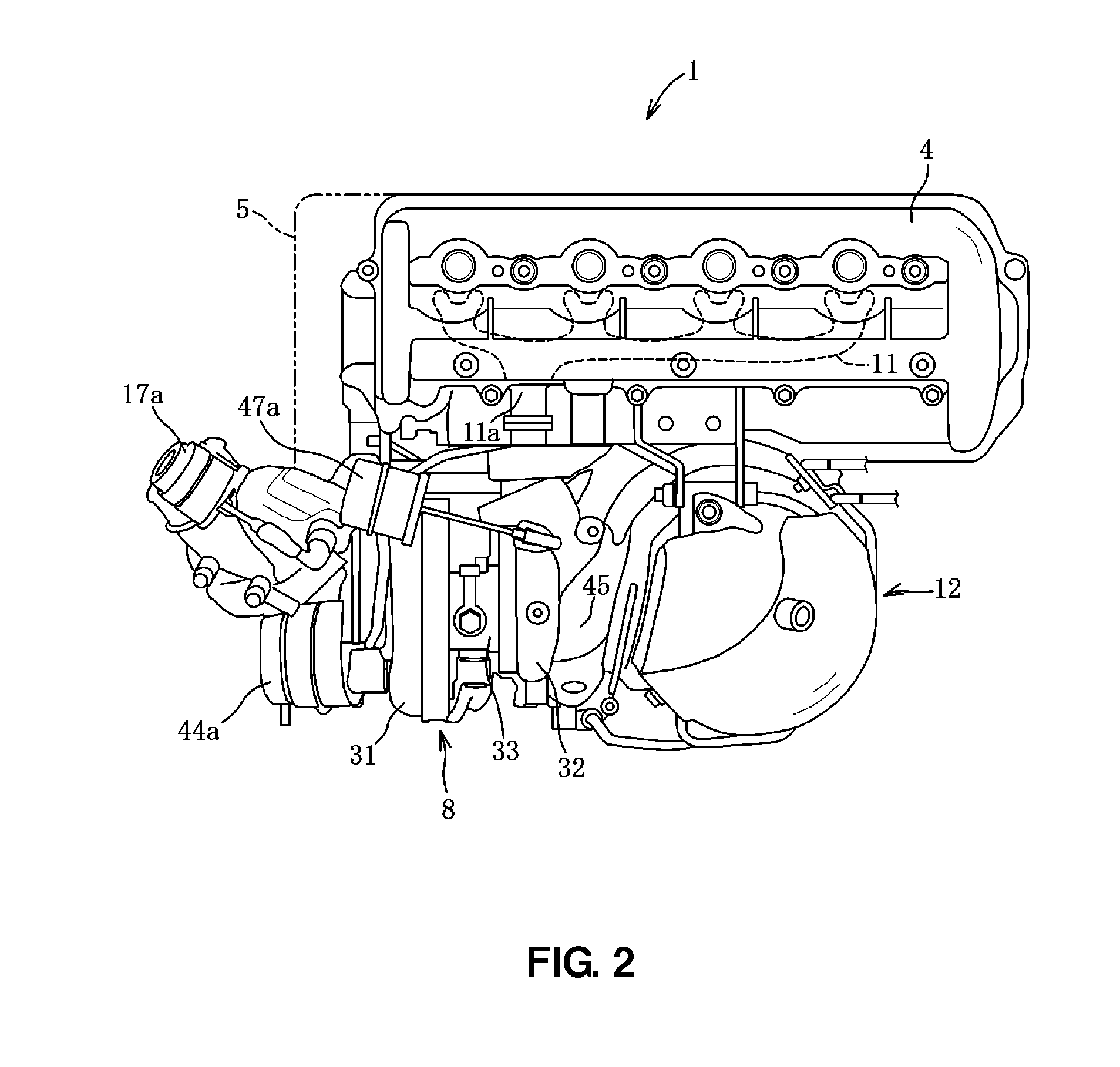 Lubrication device of turbocharger of engine for vehicle