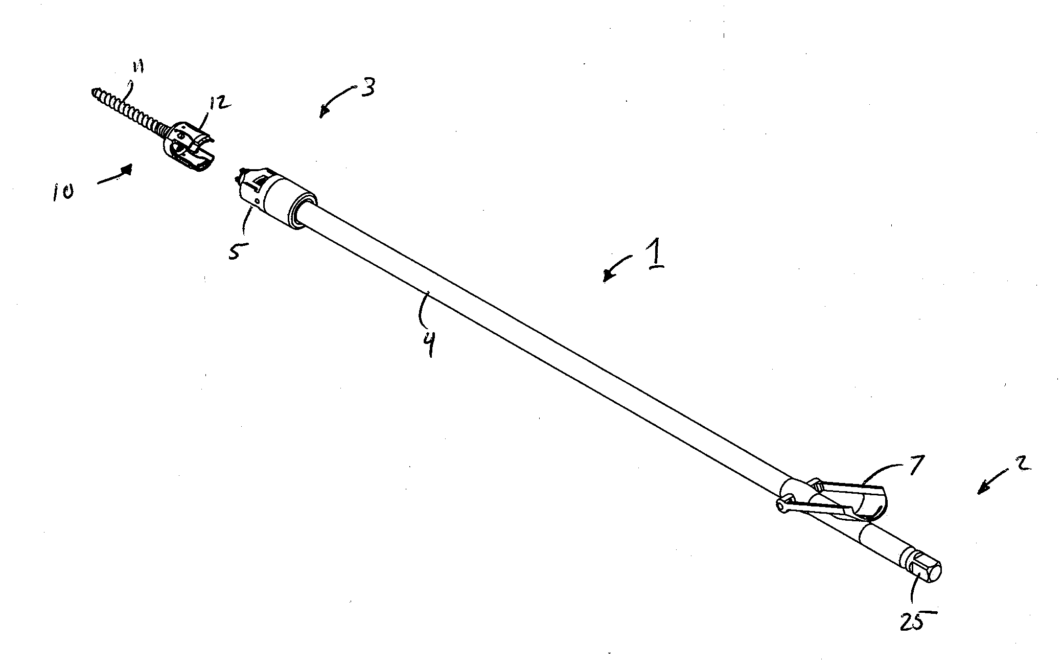 Insertion Instrument for a Spinal Fixation System