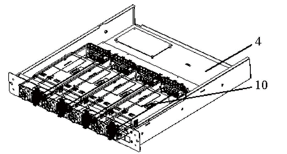 High-temperature energy-saving type modular server