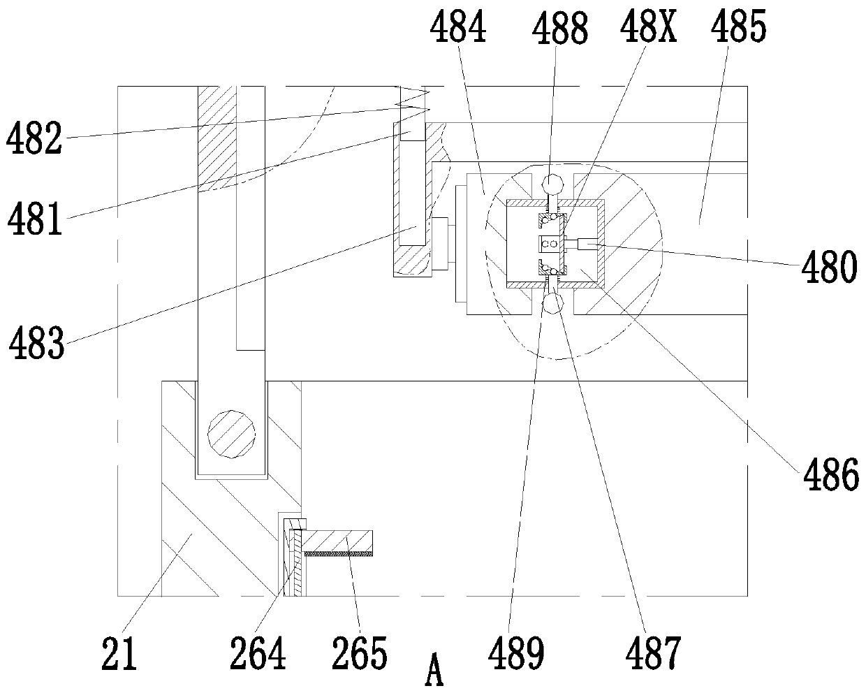 Automatic pressing system for wood ecological composite board