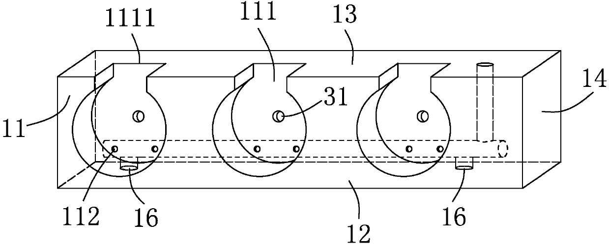 Multi-nozzle air injection dust removal device with air injection angle adjustable