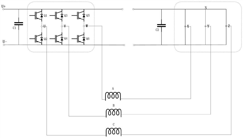 Variable open winding motor topology driving circuit and control method thereof