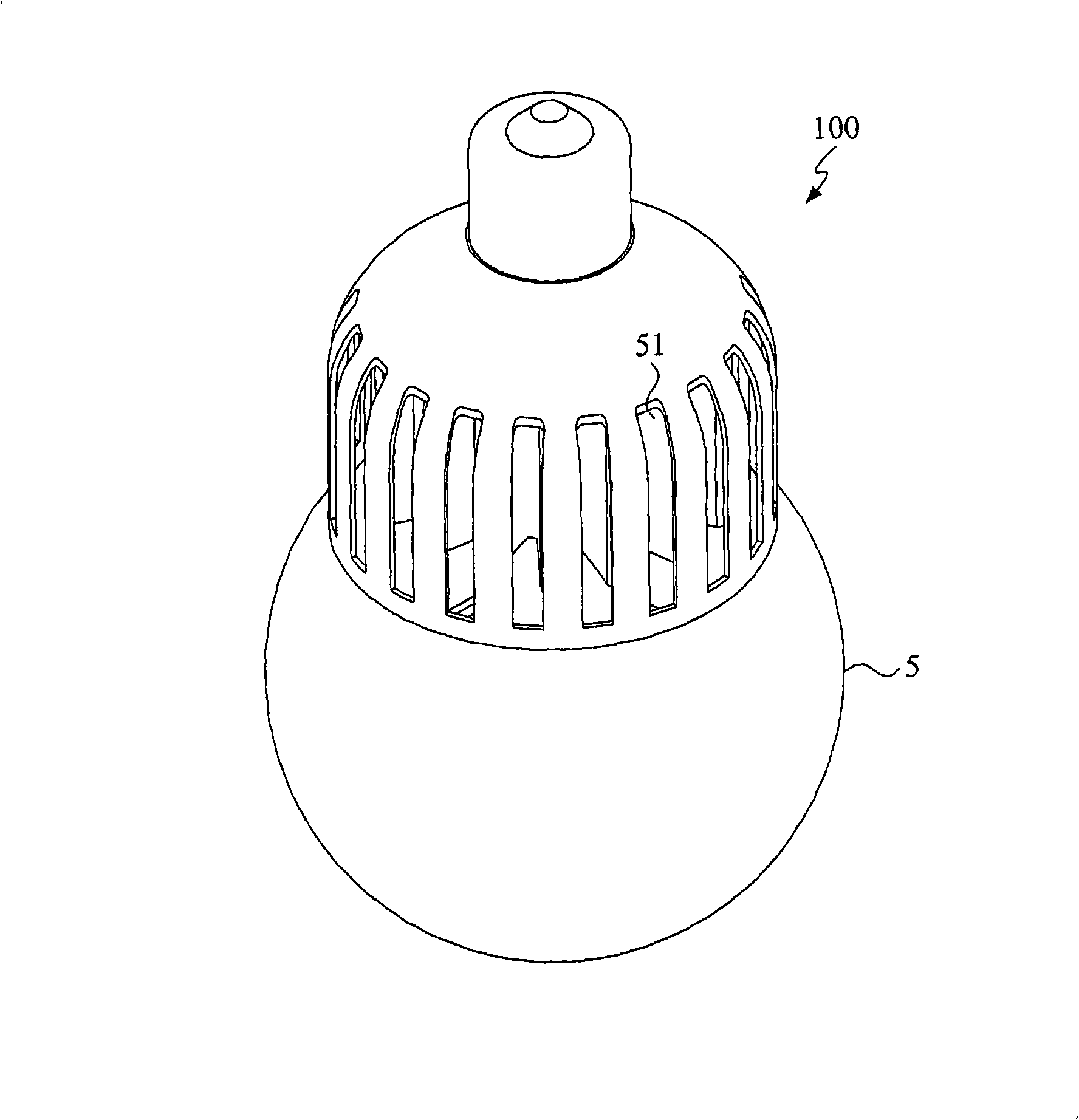 High power LED lighting lamp and radiating module thereof