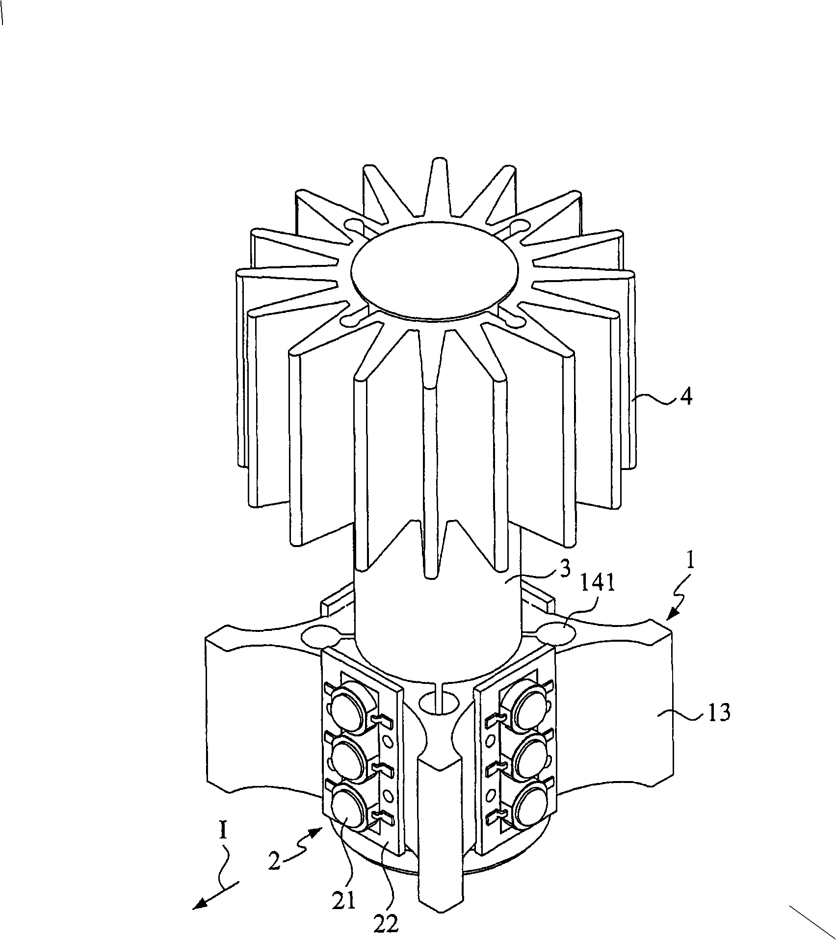 High power LED lighting lamp and radiating module thereof