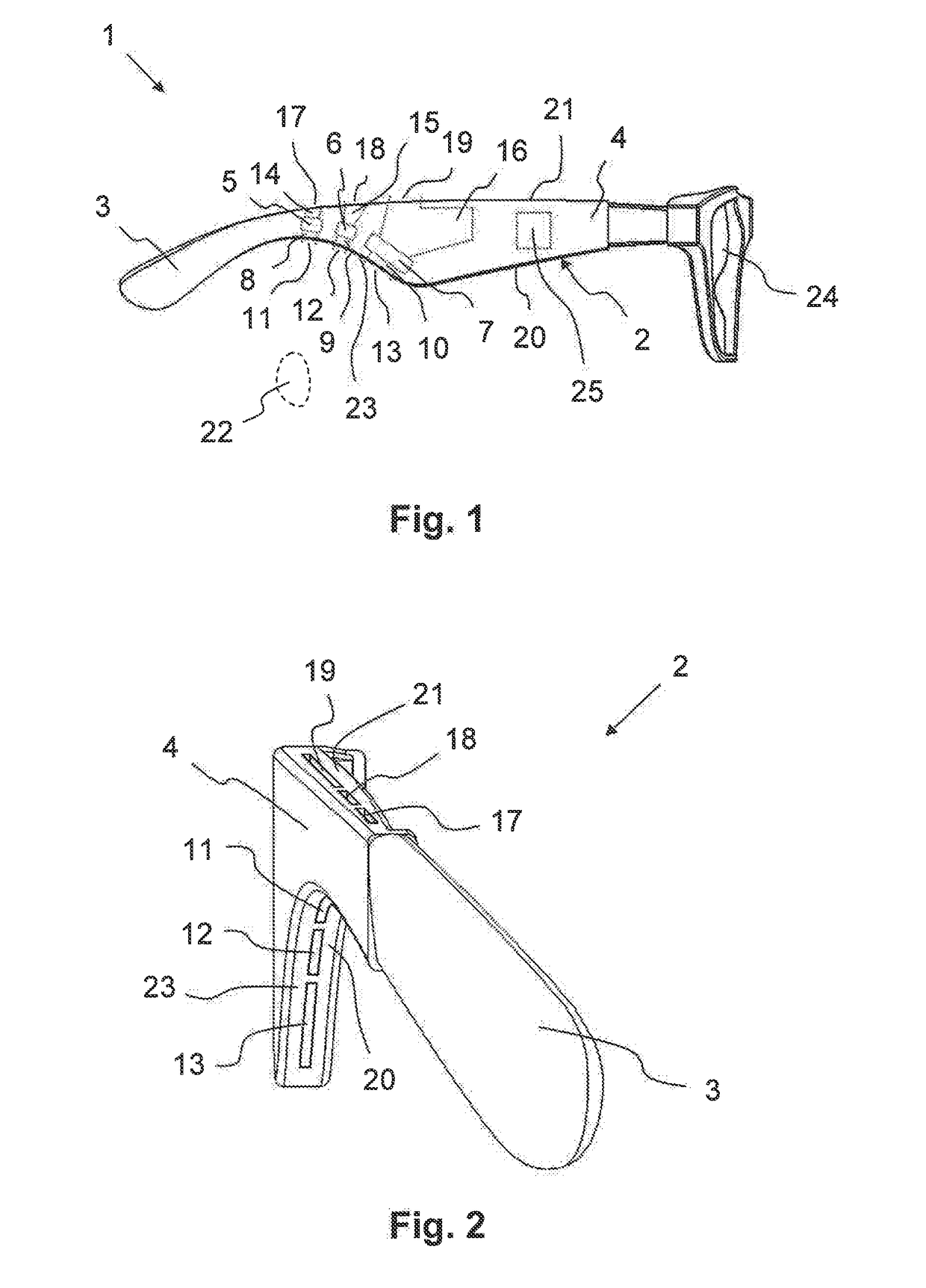 Audio system having beam-shaping speakers and eyewear having such an audio system