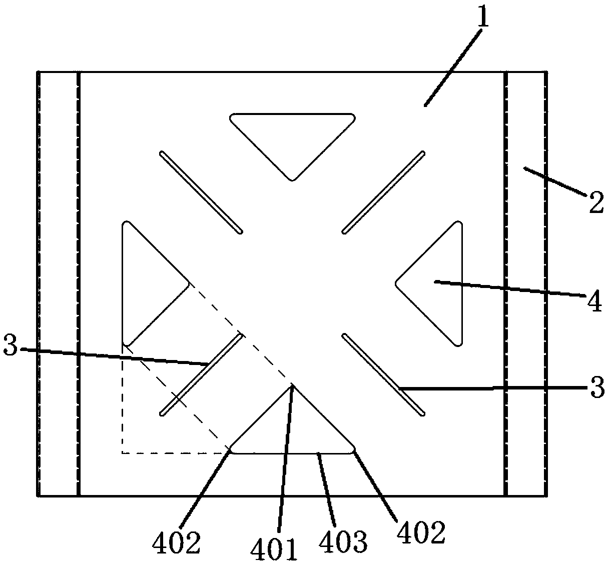 Steel plate shear wall with holes and inclined slots, and application thereof