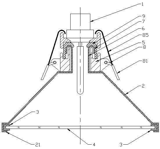 Novel waterproof lamp and method for manufacturing same