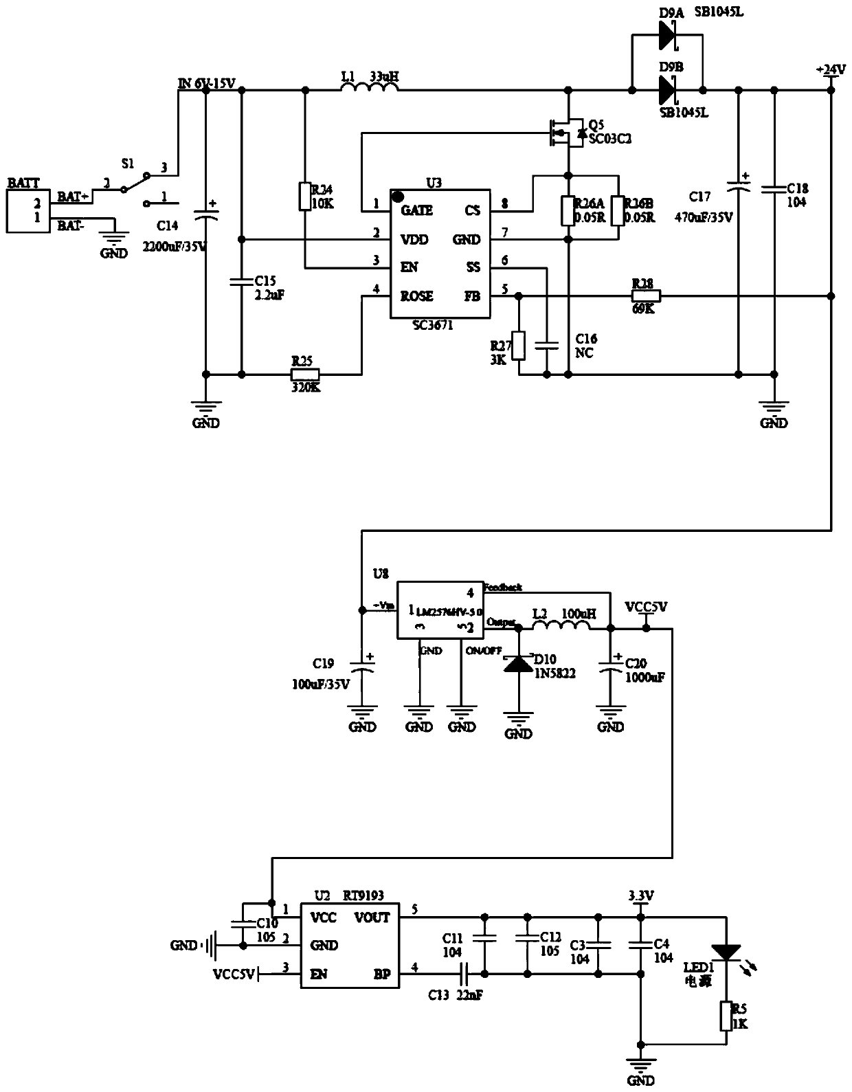 Automatic leveling control system for carrying platform of tracked carrier