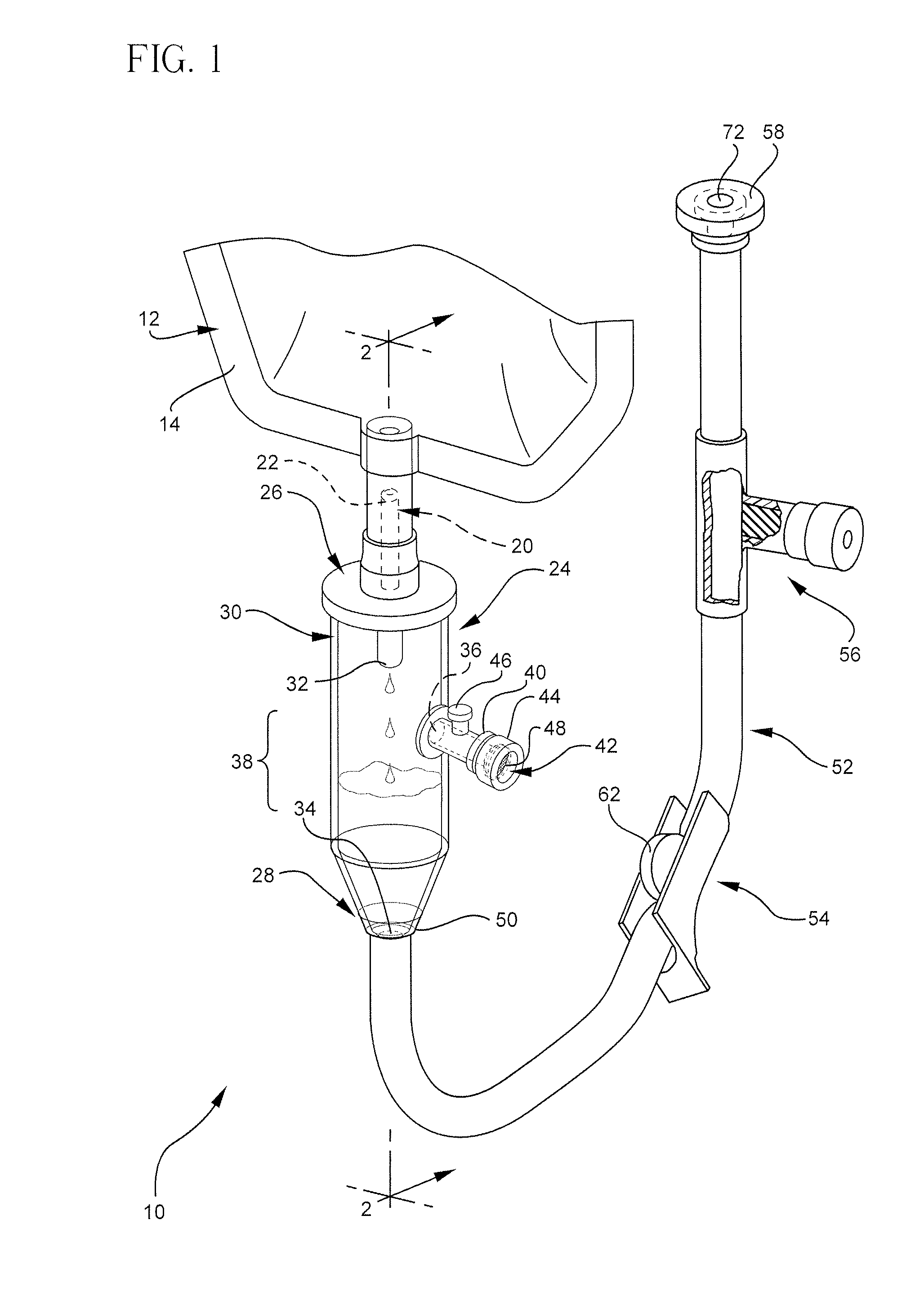 Self priming intravenous delivery system