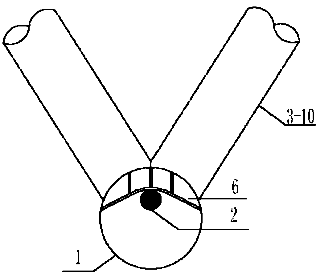 In-pipe prestressed steel-pipe truss composite simply-supported beam structure