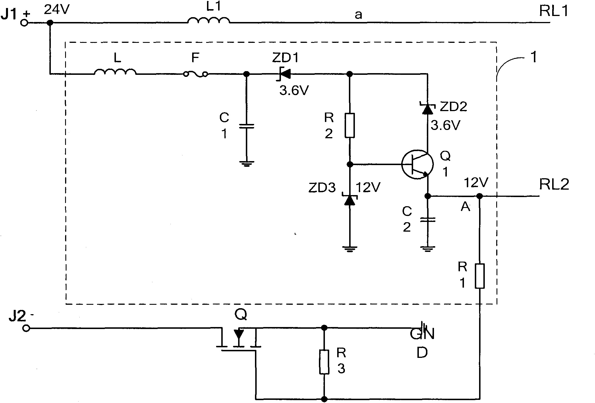 Circuit for preventing reverse connection of power supply and lamp