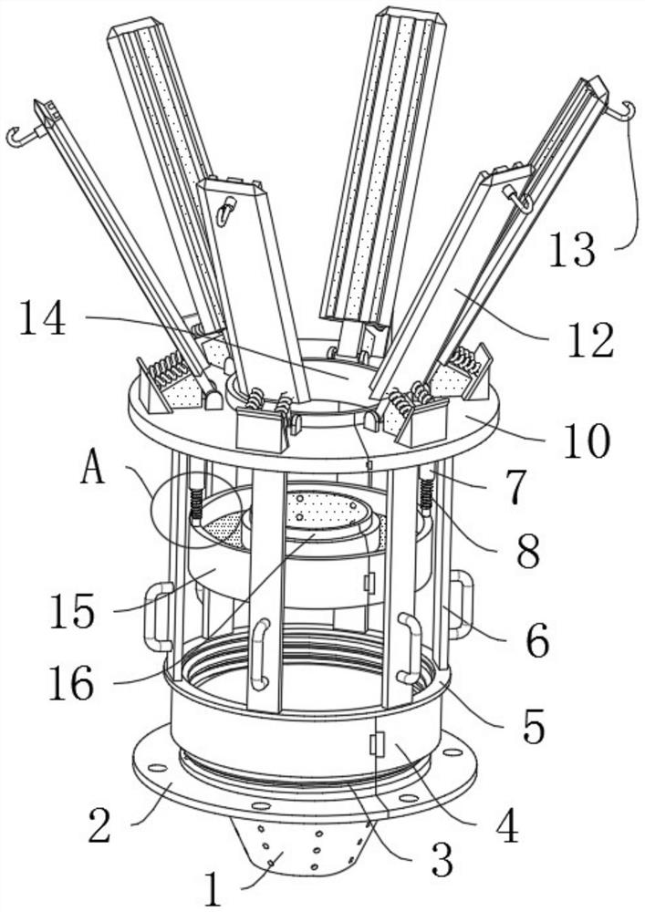 Branch position adjusting device for hickory planting