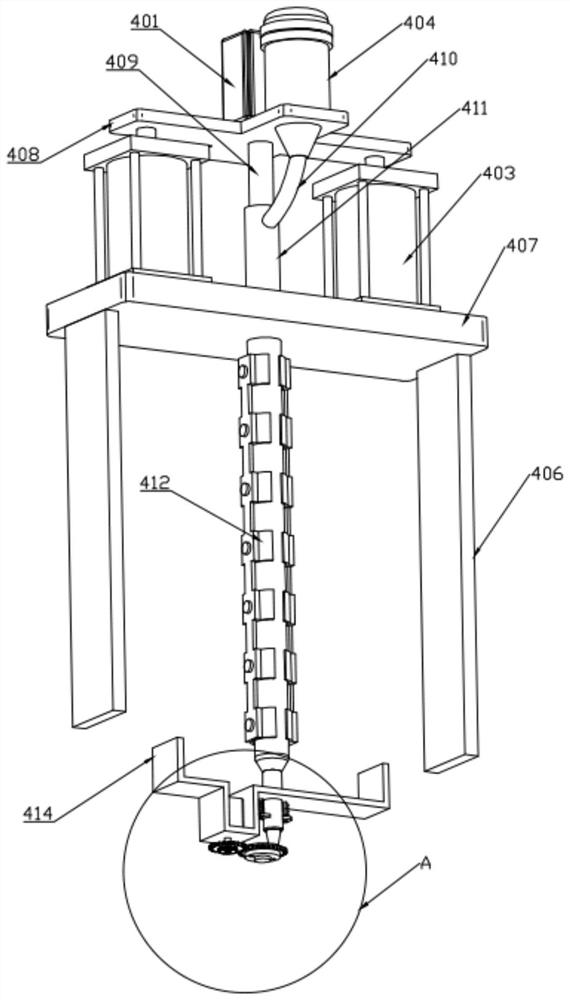 An injection molding device for plastic pipe clamps