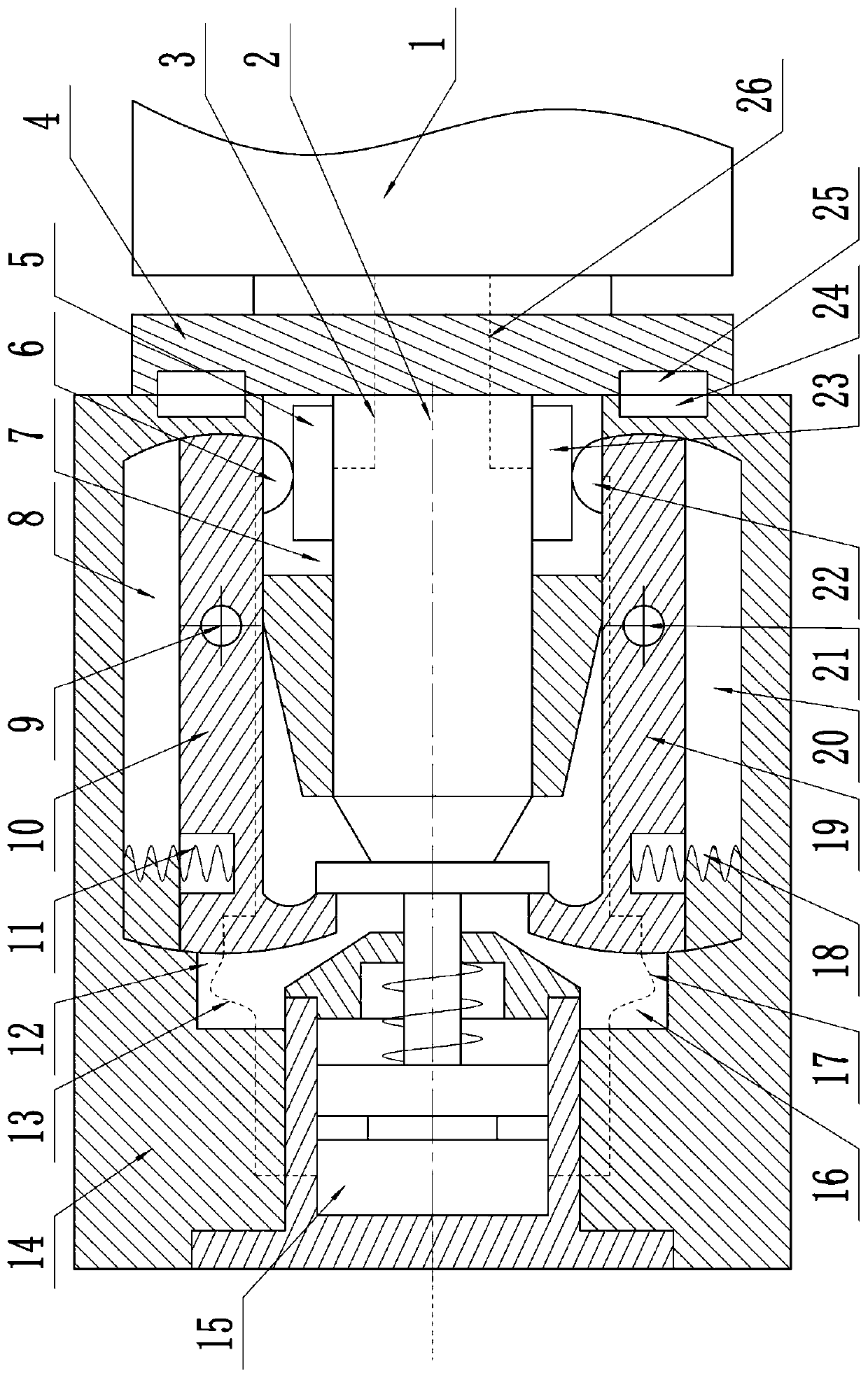 Intelligent robot contact-type charging structure