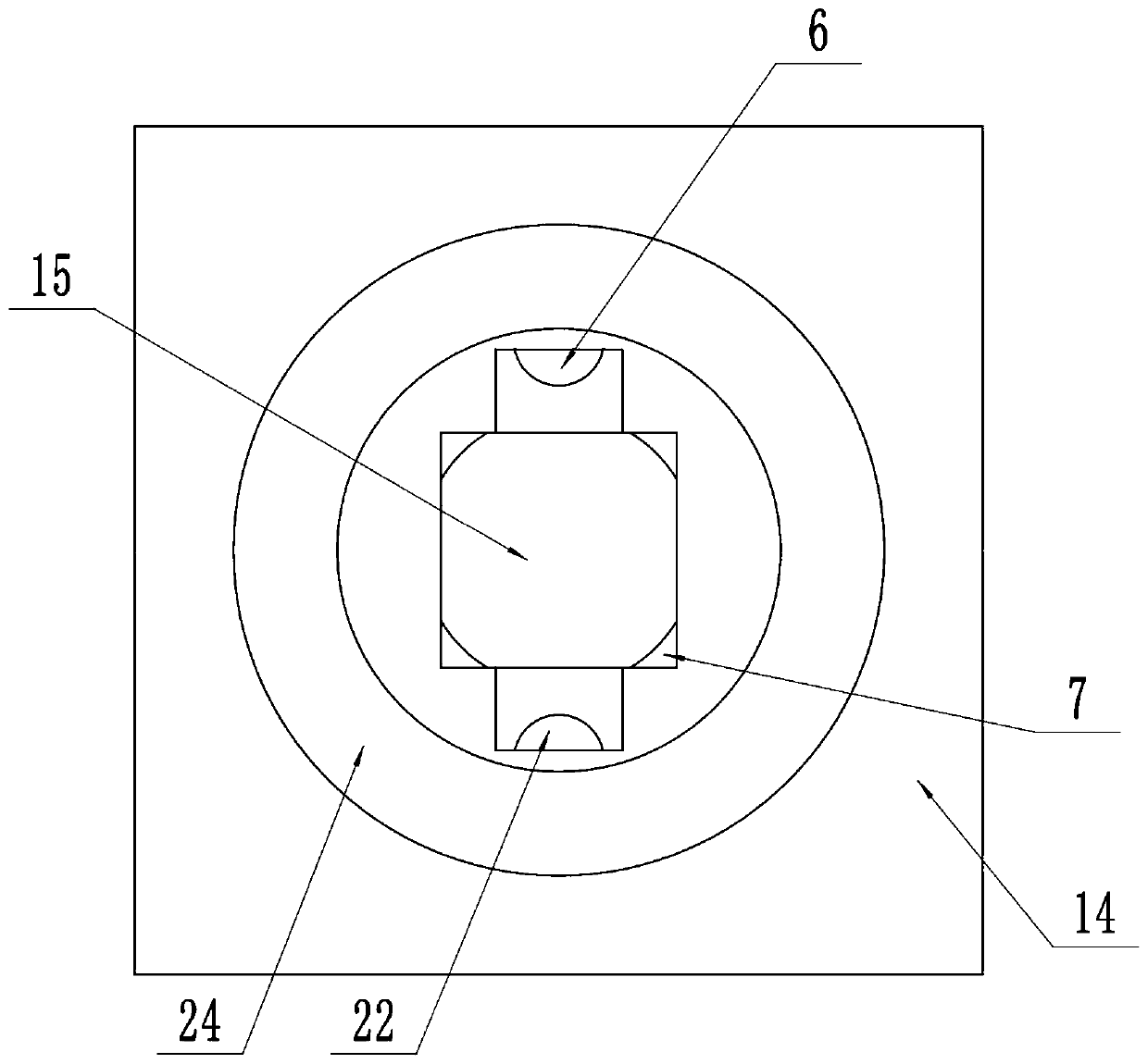 Intelligent robot contact-type charging structure