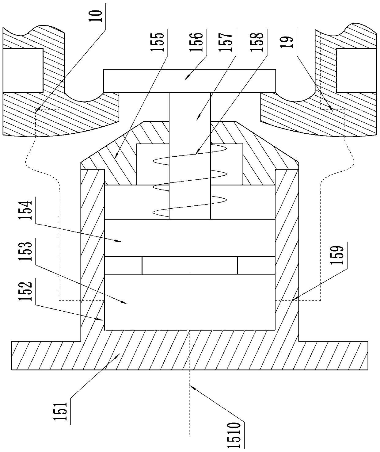 Intelligent robot contact-type charging structure