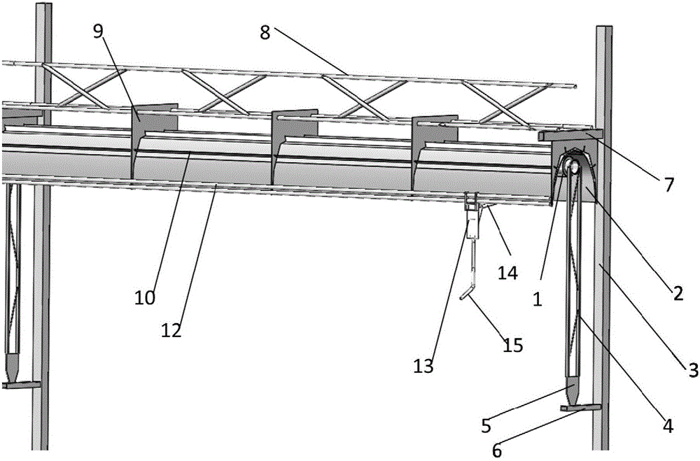 Easily cleaned heat absorber for linear Fresnel heat collecting system