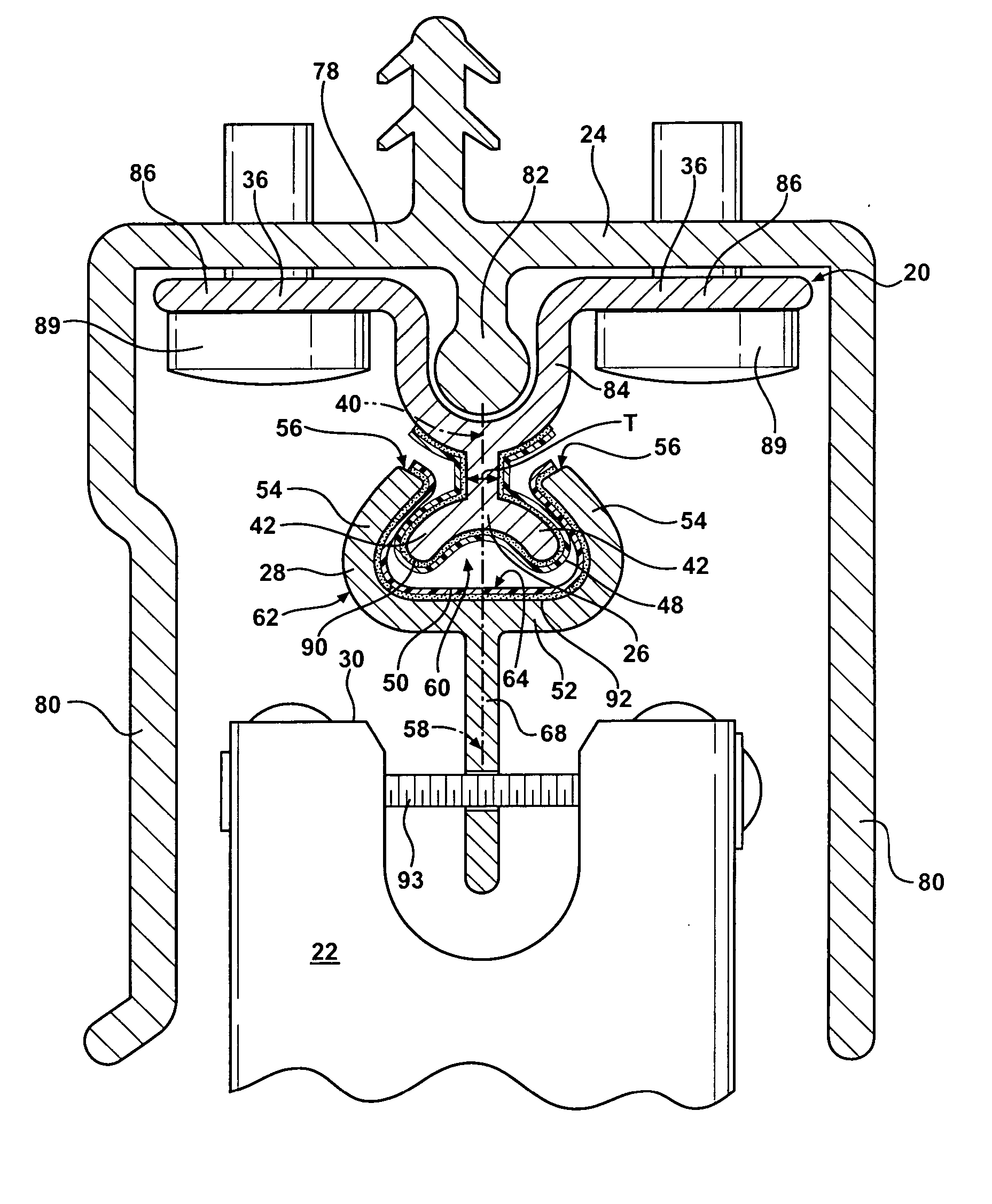 Sliding rail assembly for a sliding panel movable along a track