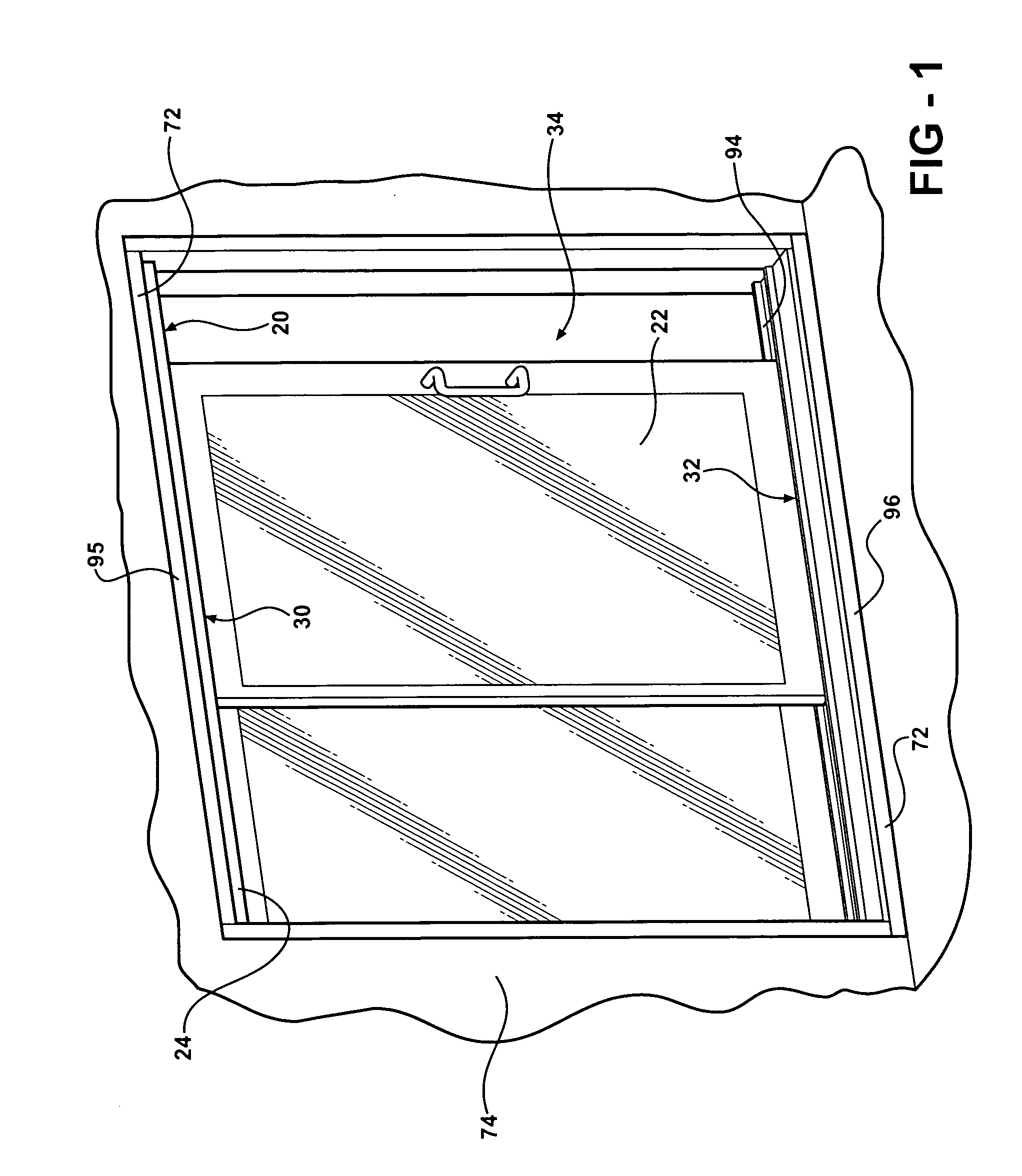 Sliding rail assembly for a sliding panel movable along a track