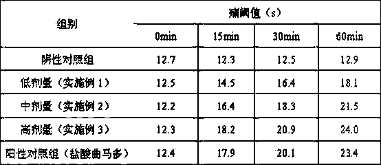 Traditional Chinese medicine preparation with analgesic activity and preparation method