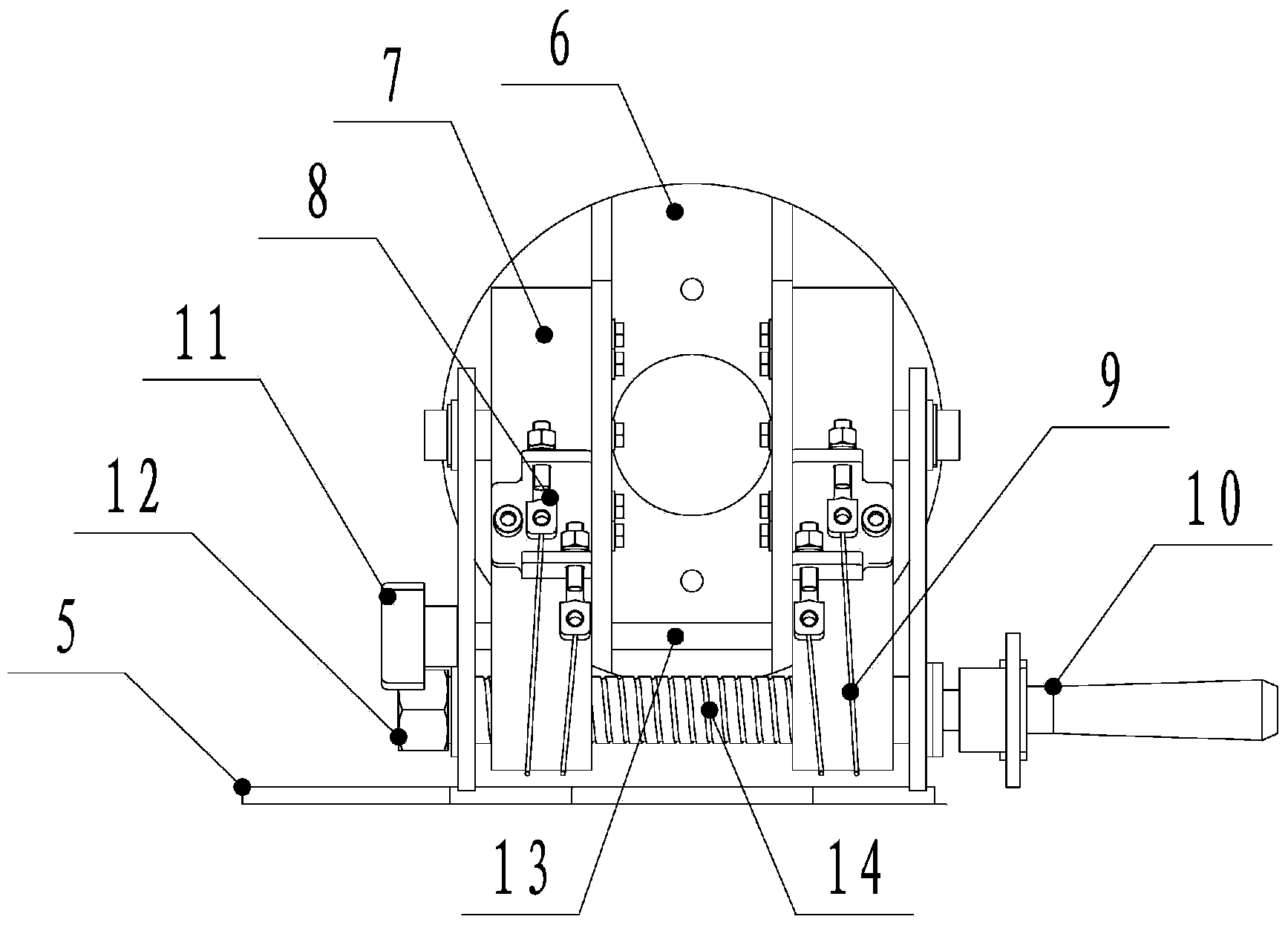 Manual operation antenna pedestal system