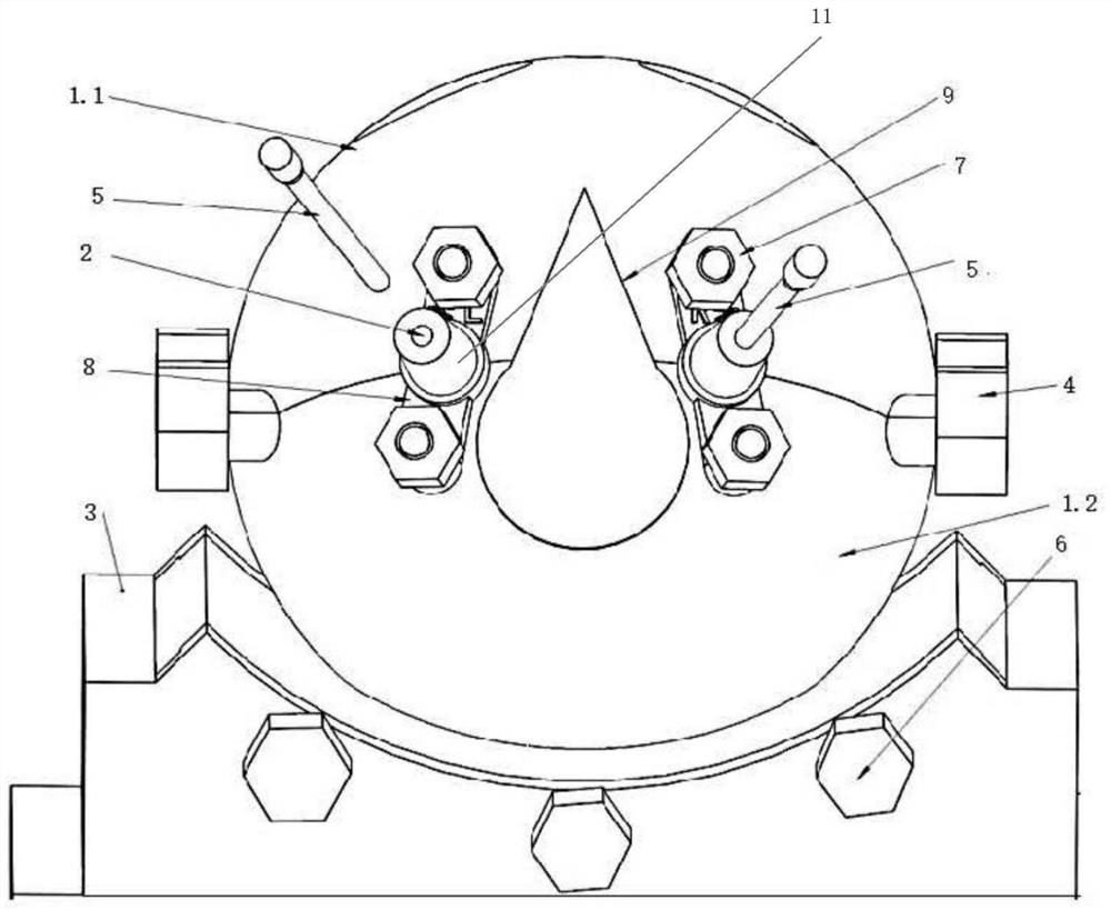 Infant intracranial hemorrhage fixing and guiding drainage device and preparation and use methods