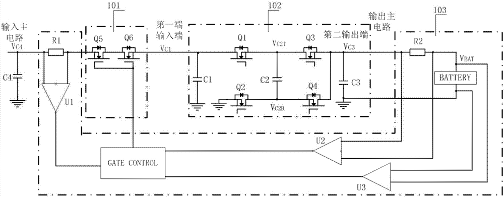 Charging circuit with high-voltage fast charging and charging method thereof