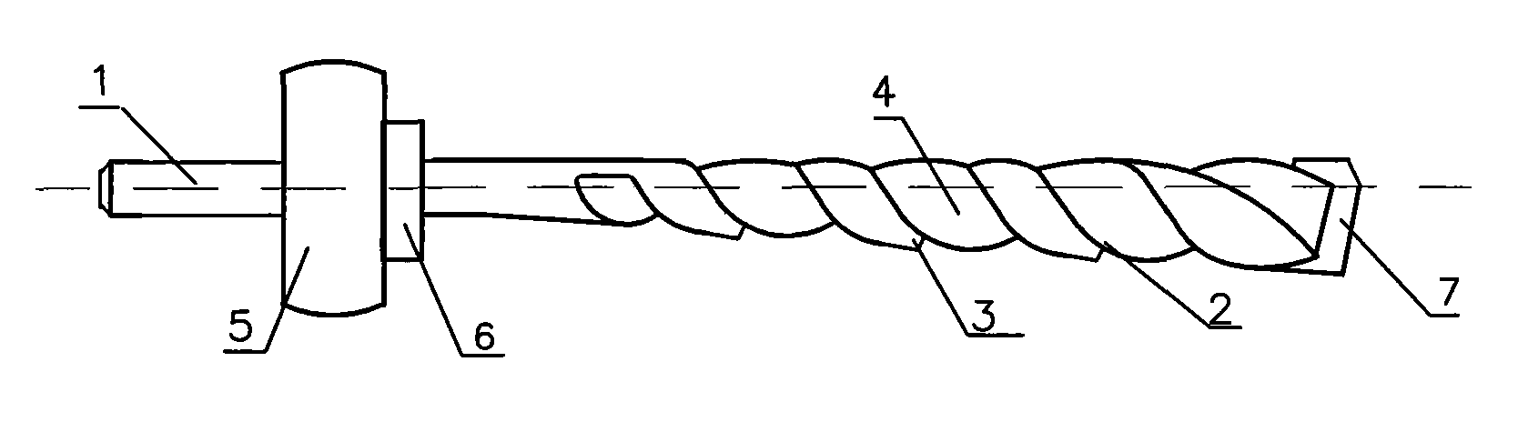 Special drill bit for tapered hole and application method of tapered hole