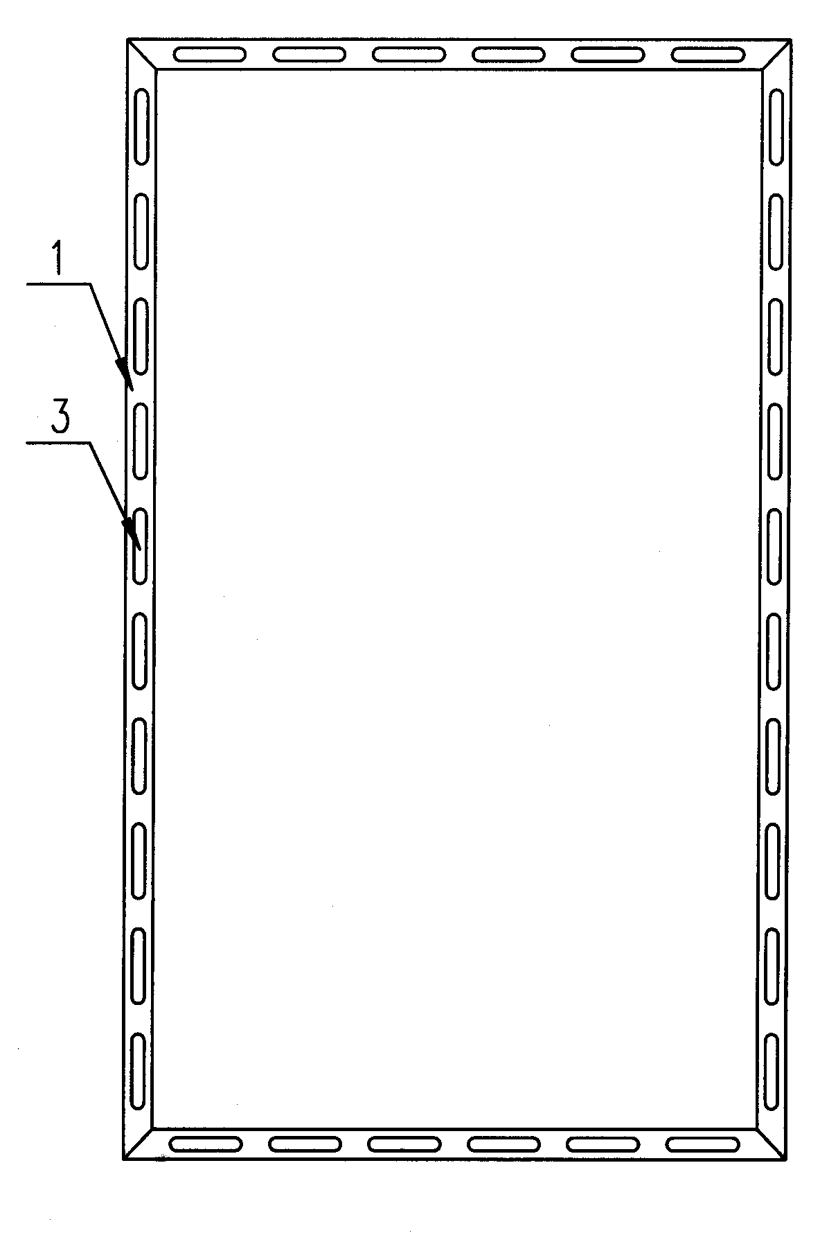 Profile for forming solar photovoltaic component border