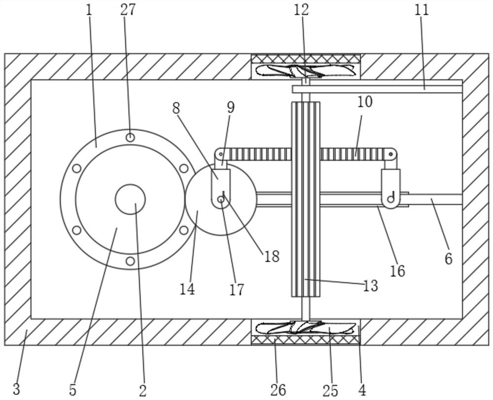 Driving motor structure of gluing jig for gluing back gum