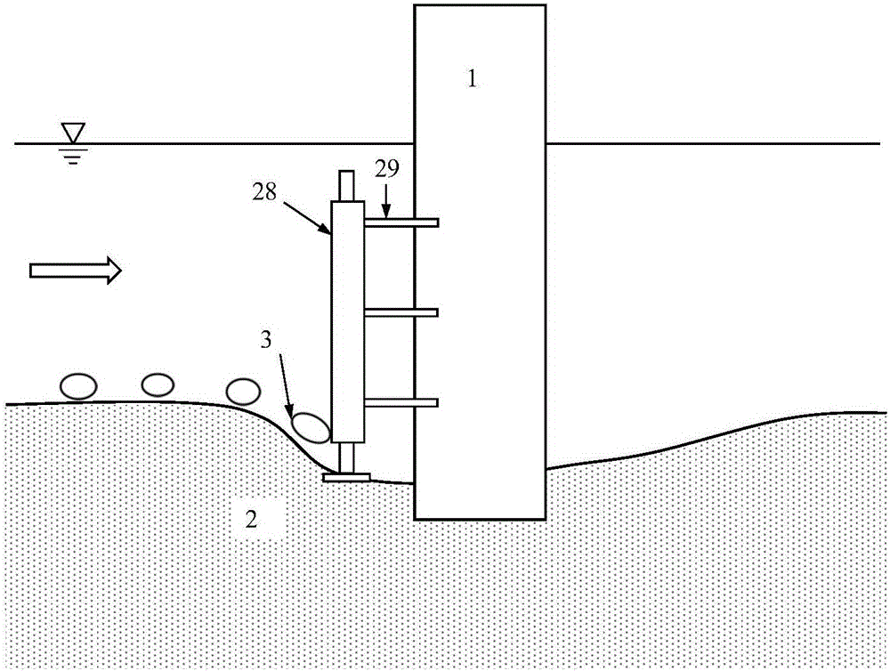 Device for measurement of local scour depth around bridge pier