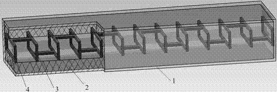 A frame-rod slow wave structure