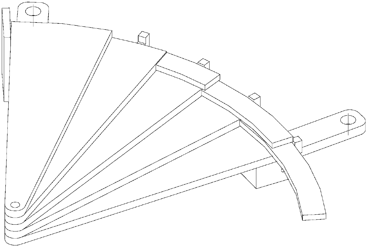 Adjustable fan-shaped inlet pressure distortion simulation board of engine