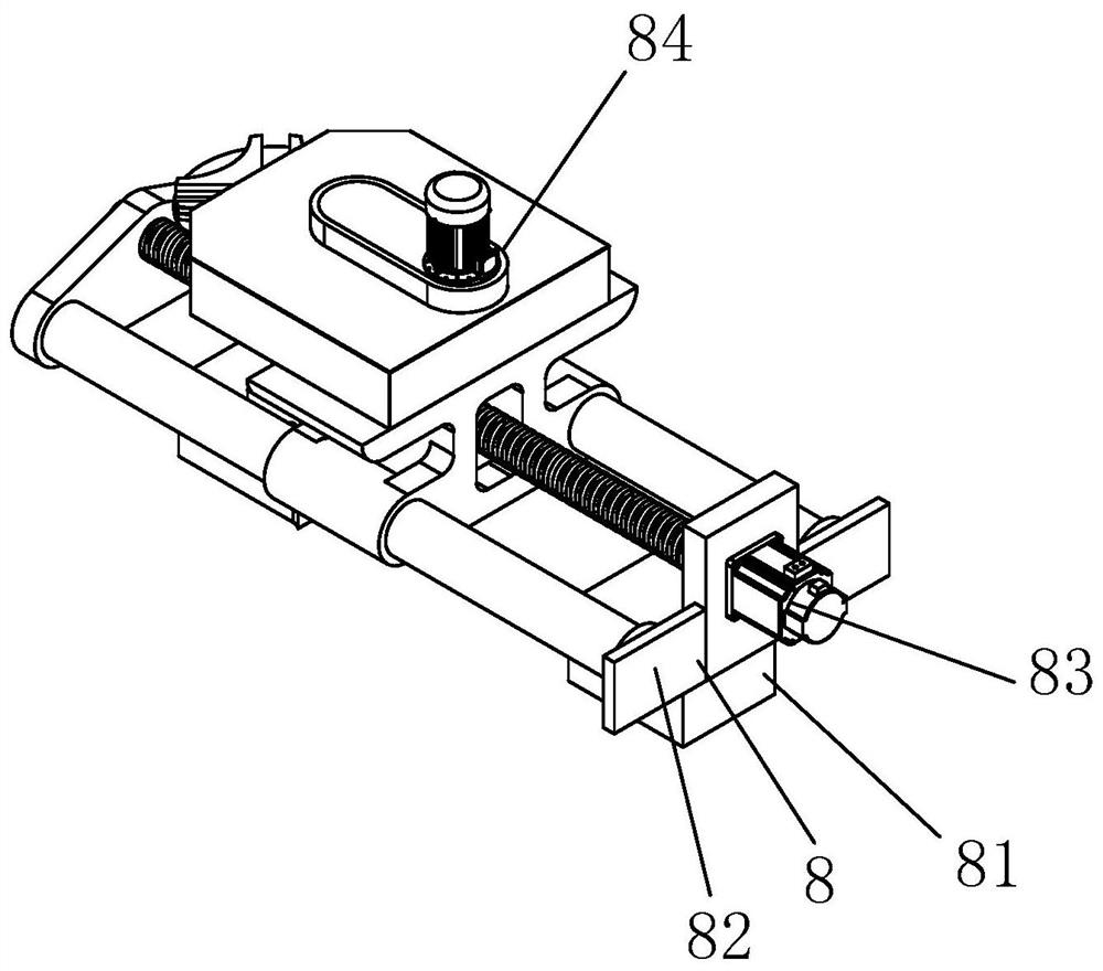 Rotating structure of part detecting device for electronic product design