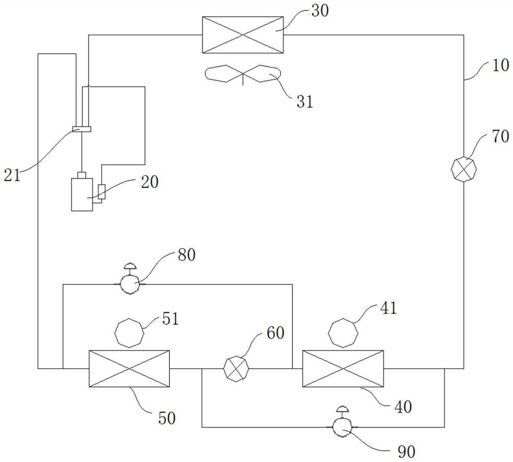 Air conditioner with double heat exchangers and control method thereof