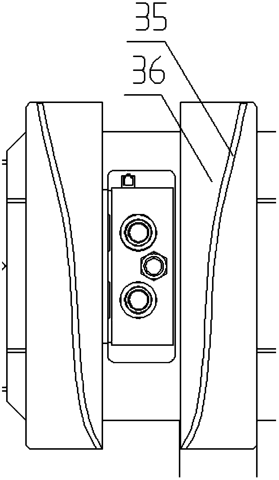 Automatic feeding and discharging device for shoe blank cold and hot die treatment